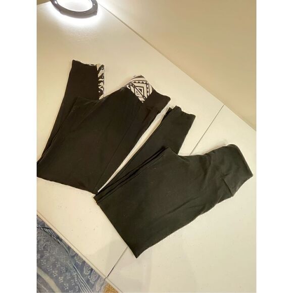 Lot bundle 2 PINK yoga pants size small black - Picture 1 of 9